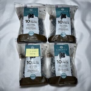 Lot Of 4 Liberty Self-Closing Overlay Hinge 10 Packs H0103BL-FB-SP 40 Total READ